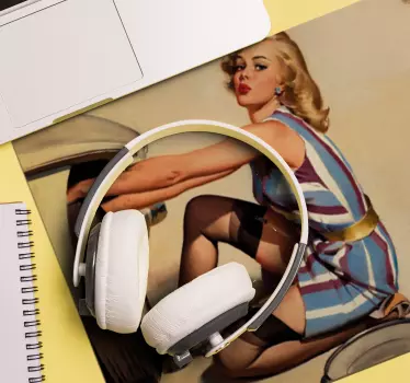 Vintage glamour pinup egérpad eredeti - TenStickers