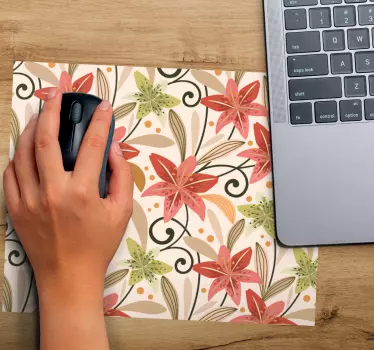 Virágmintás egérpad felület - TenStickers