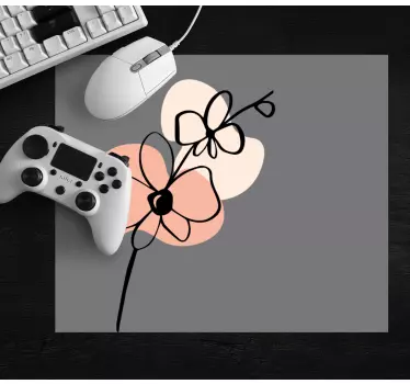 Virágmintás minimalista egérpad eredeti - TenStickers