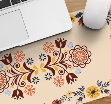 Virágos díszítő motívum mouse pad minták - TenStickers