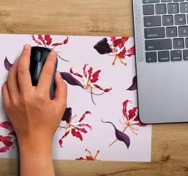 Virágos elegáns motívum egérpad minták - TenStickers