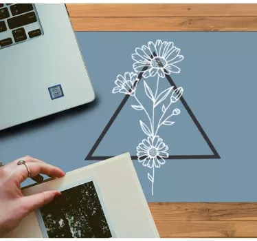 Virágos háromszög minta mouse pad eredeti - TenStickers