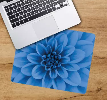 Virágos kék szirmok egérpad minták - TenStickers