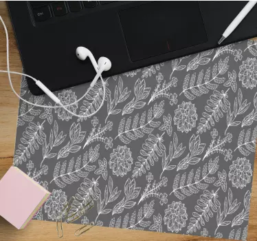 Virágos levél motívum mouse pad minták - TenStickers