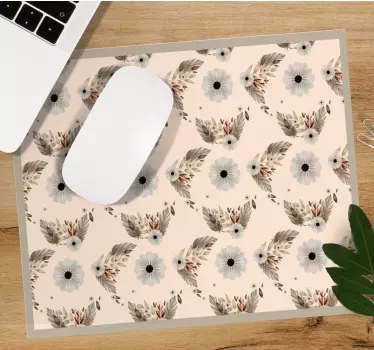 Virágos levélelrendezés egérpad minták - TenStickers