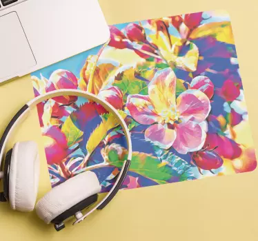 Virágos színrobbanás mouse pad eredeti - TenStickers