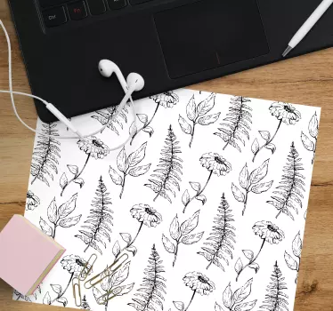 Virágos vázlatminták egérpadokhoz - TenStickers