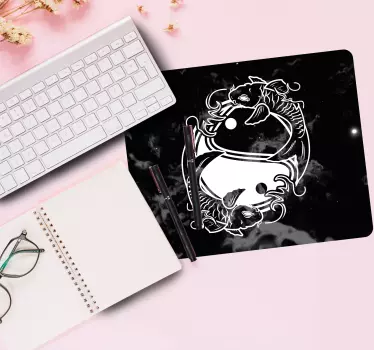 Yin yang hal művészet eredeti egérpad - TenStickers