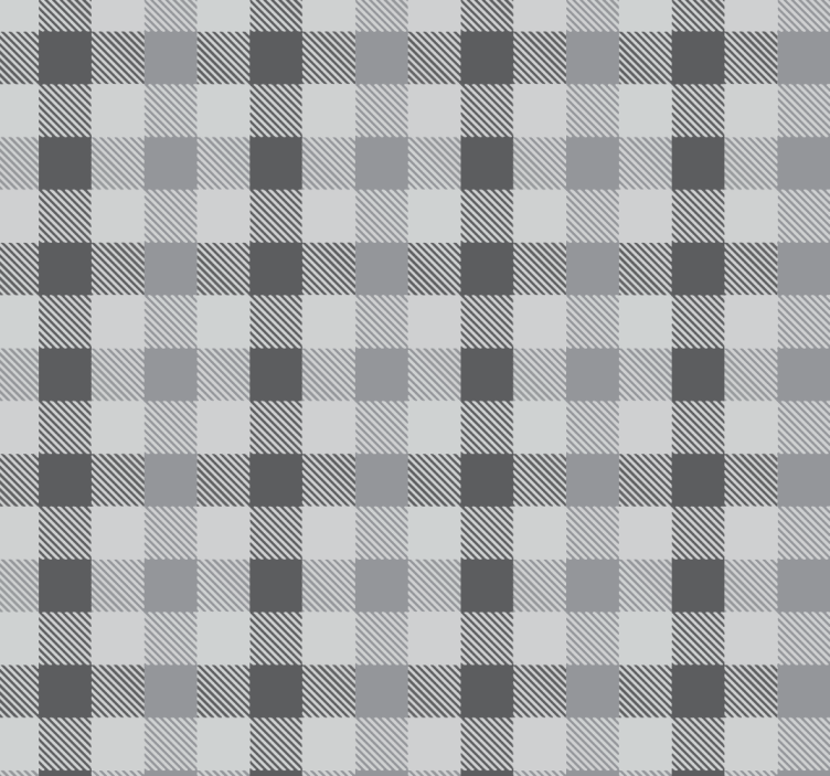 Szürke gingham minta Redőnyök konyha - TenStickers