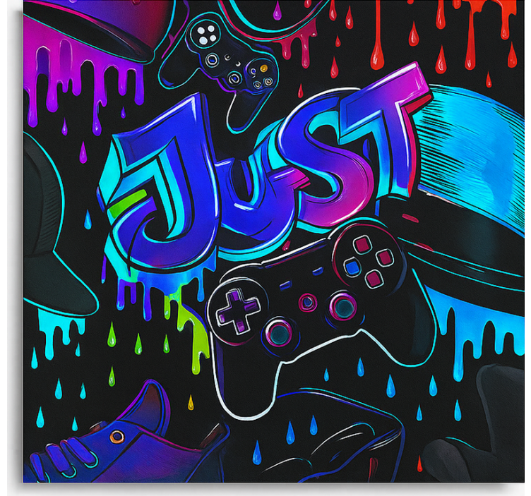 3d-s játékvezérlő Redőnyök kockafej - TenStickers