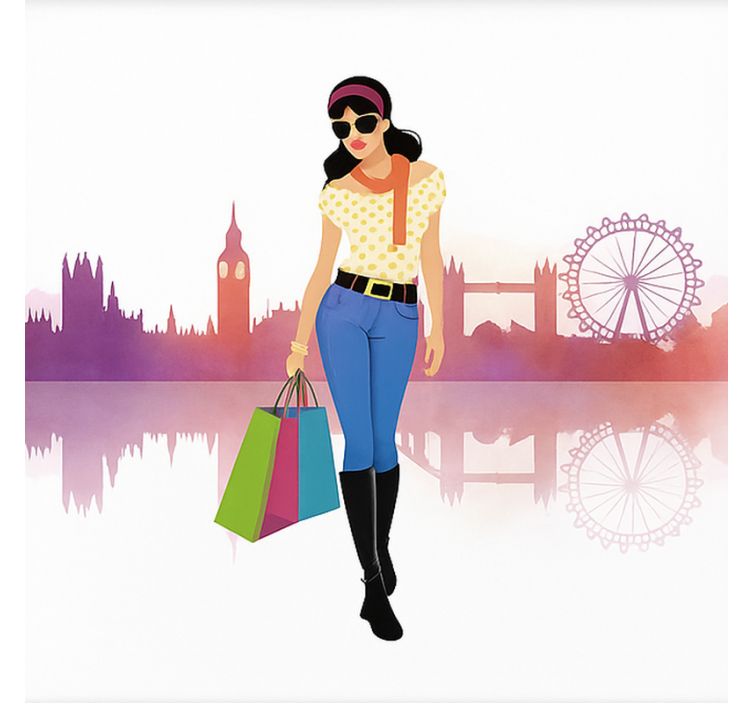 Londoni városi lány Redőnyök tizenéves - TenStickers