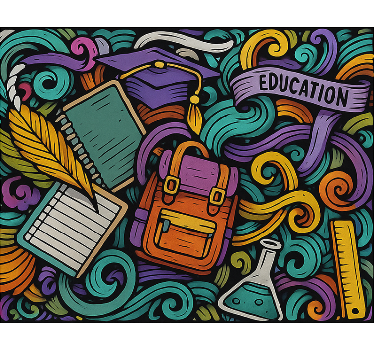 Színes absztrakt tárgyak Redőnyök tizenéves - TenStickers