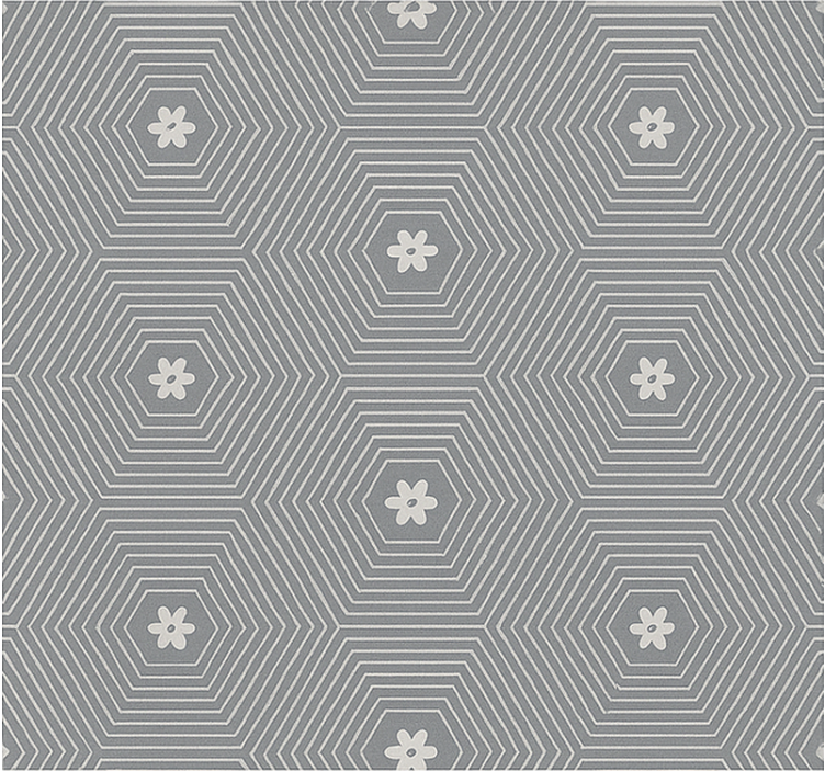 Szürke hatszög geometriai Redőnyök tizenéves - TenStickers