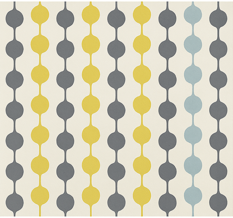 Színes körök függönyök skandináv / északi - TenStickers