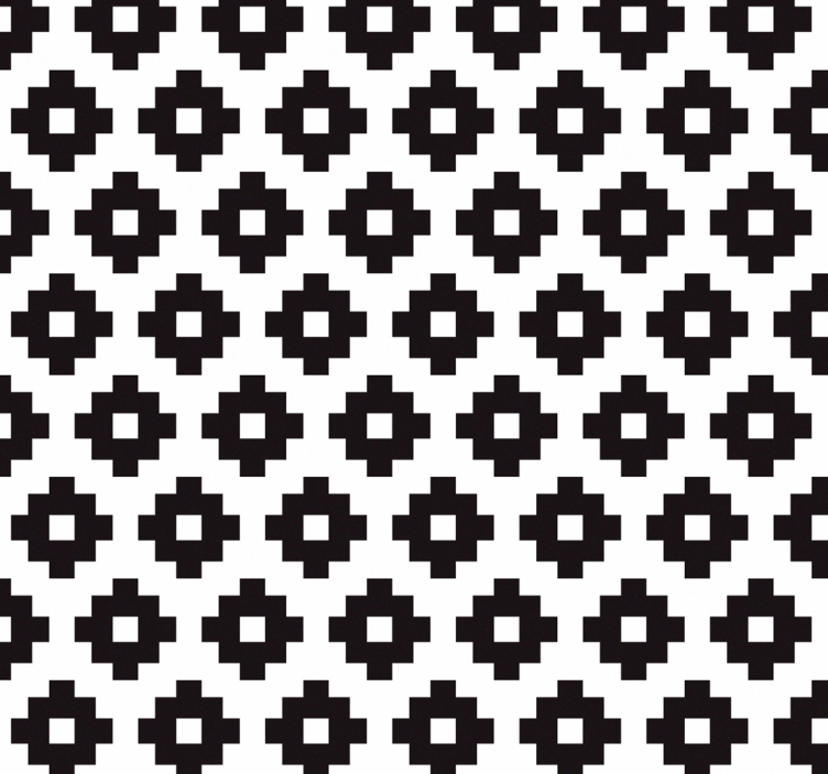 Redőnyök fürdőszoba - geometrikus csempe inspiráció - TenStickers