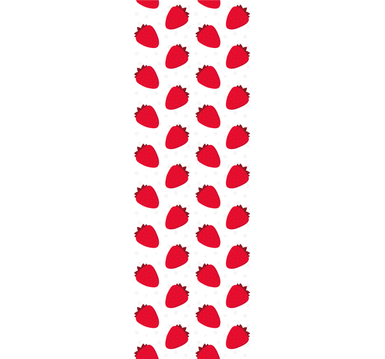 Piros bogyós minta redőnyök konyha - TenStickers