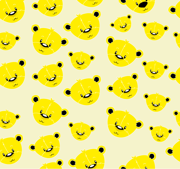 Aranyos medvés minta redőnyök gyerekeknek - TenStickers