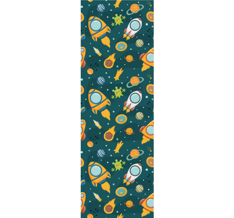 Vicces űrlények bolygója redőnyök gyerekeknek - TenStickers