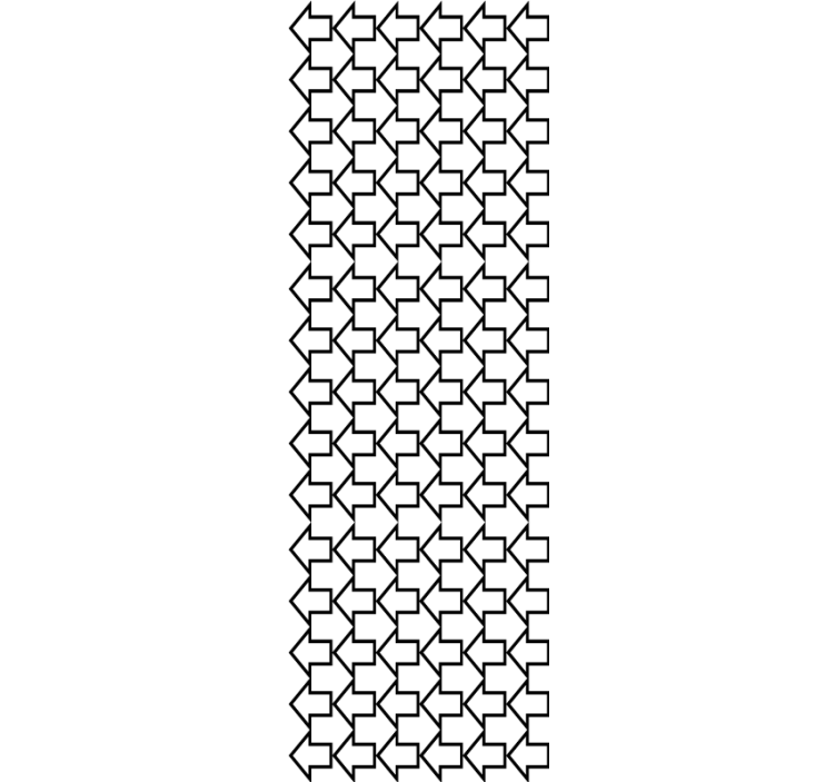 Modern redőnyök geometrikus nyilakkal fekete vonalakkal - TenStickers