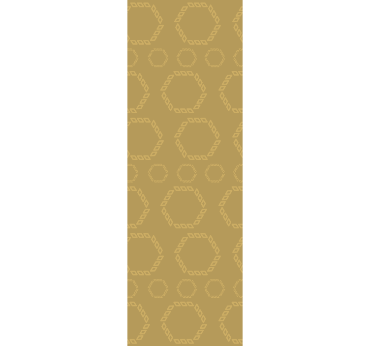 Modern redőnyök arany hatszög mintákkal - TenStickers