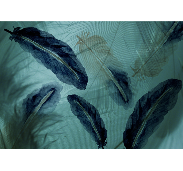 Vizes színű tollvonal esztétika redőnyök konyha - TenStickers