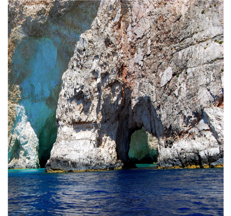 Redőnyök nappali - raj barlang kék vízzel - TenStickers