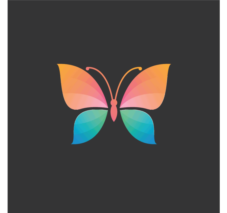 Színes pillangók redőnyök nappali - TenStickers