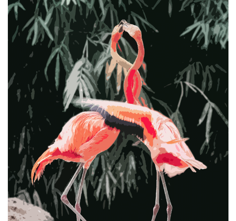 Flamingós pillanat - redőnyök nappali - TenStickers