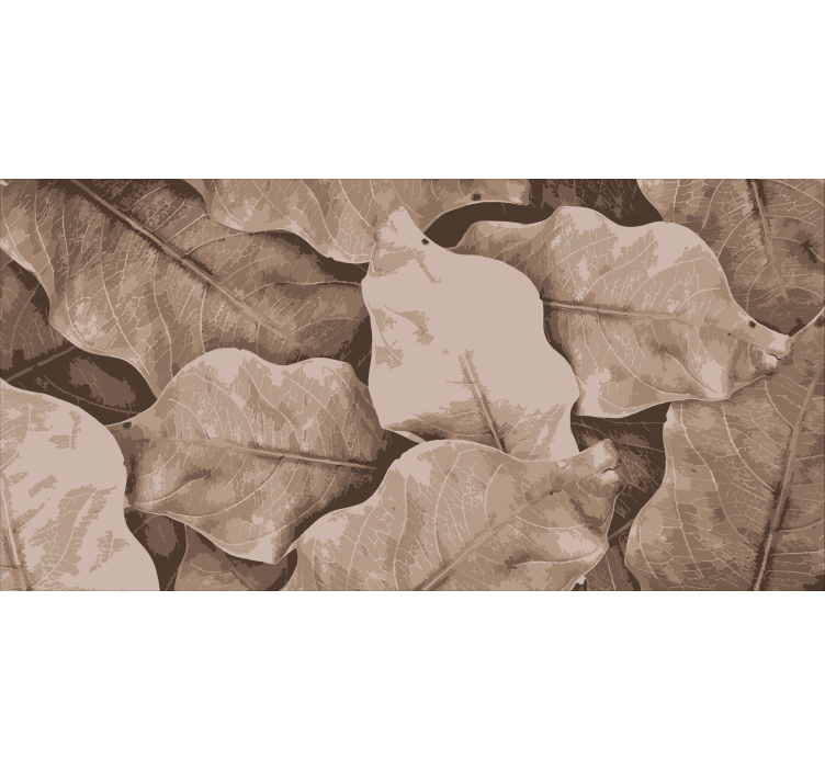 Beige szárított levelek redőnyök nappali - TenStickers