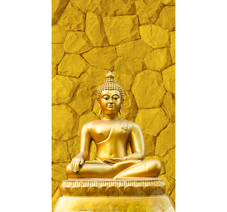 Arany buddha zen sárga Rolók - TenStickers