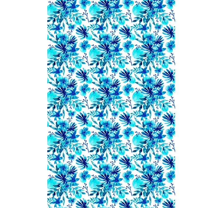 élénk kék téma Redőnyök Virágok és növények - TenStickers