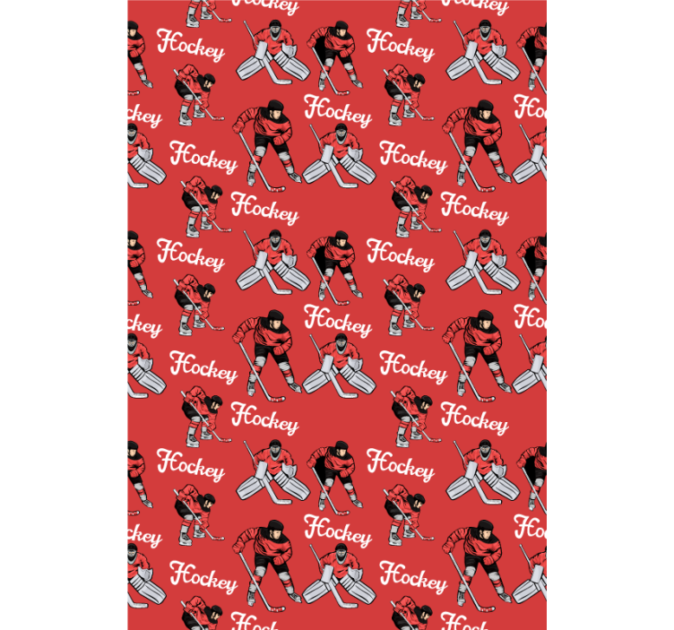 Jégkorongozók nyomtatnak Redőnyök sport - TenStickers