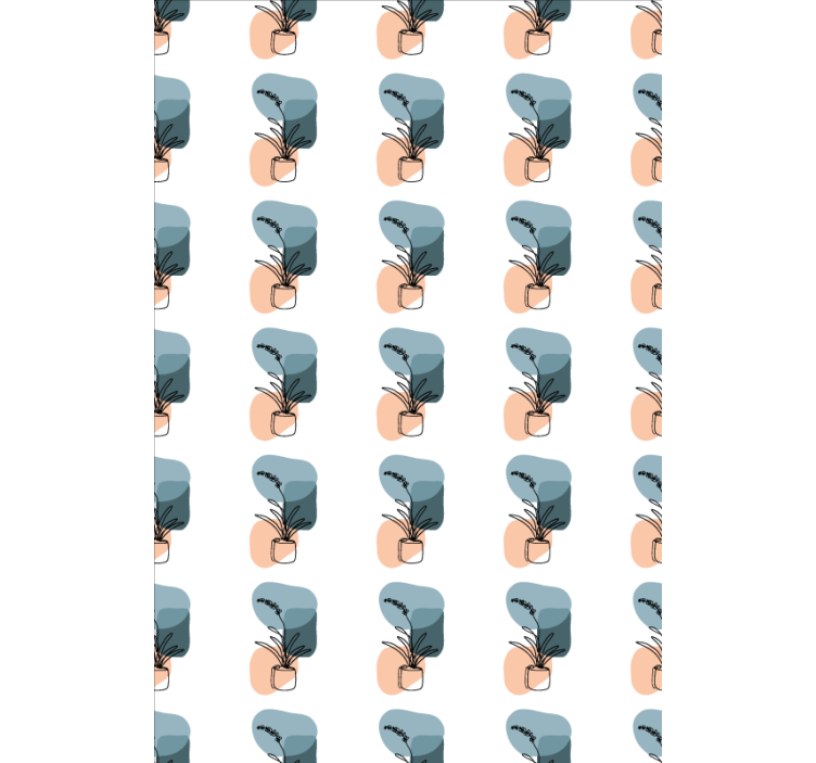 Minimalista orchidea design Redőnyök Virágos - TenStickers