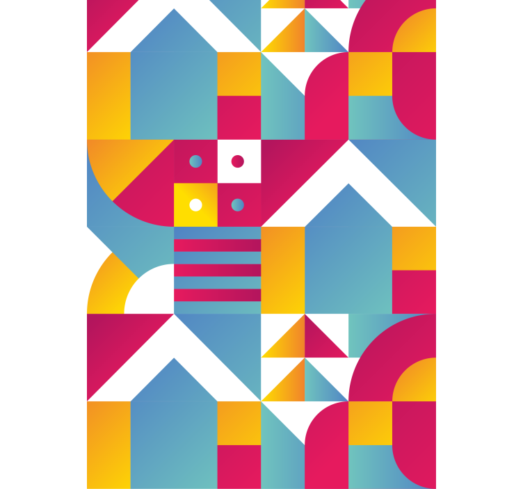 Geometrikus városi minták Redőnyök modern - TenStickers