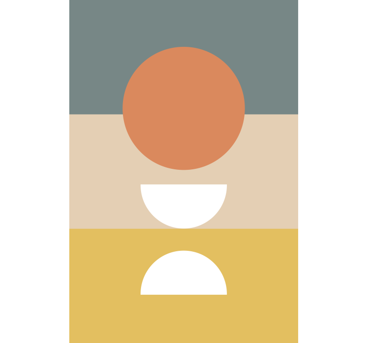 3 csíkos kör zászló művészet Sávroló festmény - TenStickers