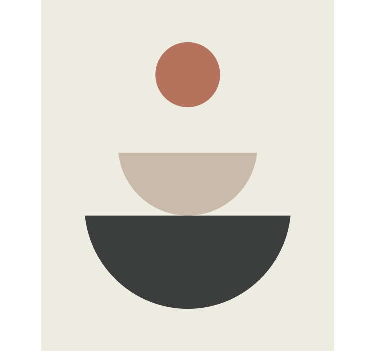 Szökőkút absztrakt geometriai művészet Sávroló festmény - TenStickers