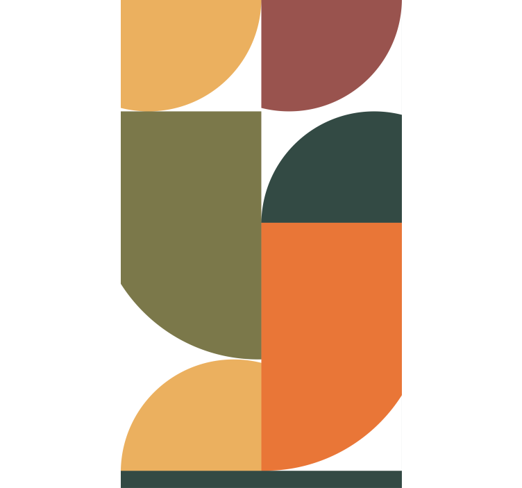 Geometriai forma fúzió Redőnyök modern - TenStickers