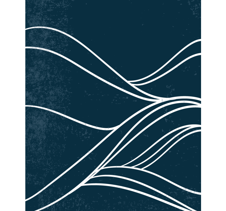 Víz geometriai művészet Rolókfestmény - TenStickers