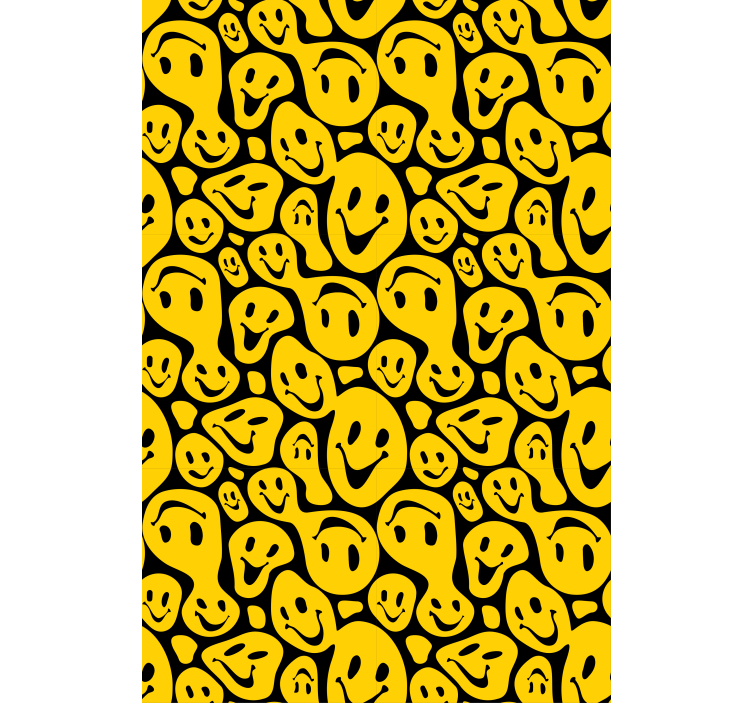 Sárga smiley arcok eredeti Sávroló - TenStickers