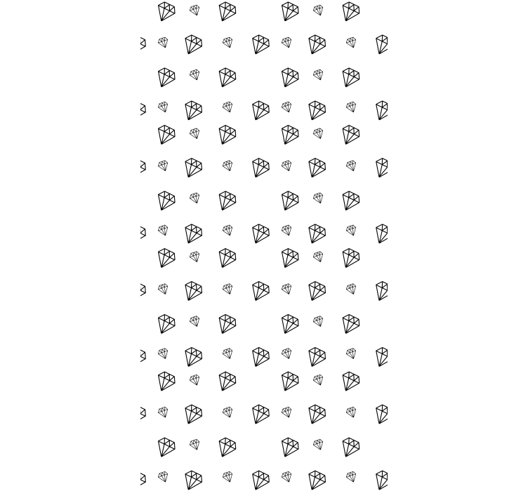 Fekete-fehér gyémántok Redőnyök eredeti - TenStickers