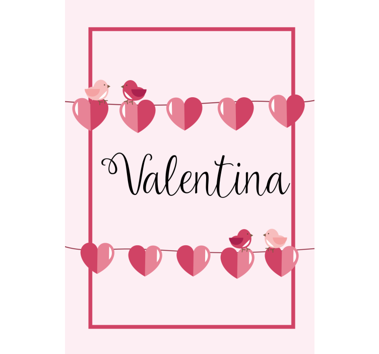 Szerelmes szívek és név Redőnyök tizenéves - TenStickers