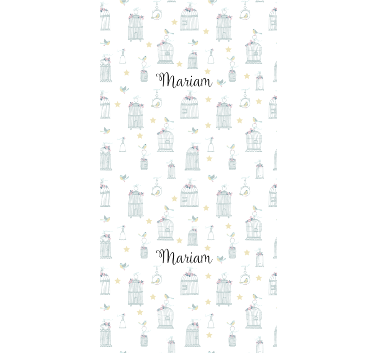 Névvel ellátott madárkalitkák Redőnyök óvoda - TenStickers