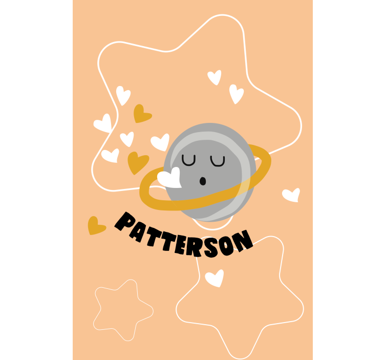 Szívű szaturnus névvel Redőnyök gyerekek - TenStickers