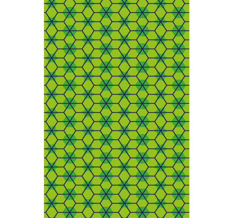 Zöld redőnyök geometrikus mintákkal - TenStickers