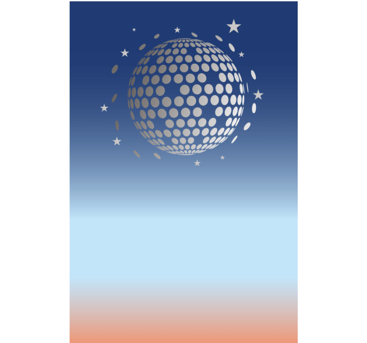 Absztrakt disco nézet Redőnyök eredeti - TenStickers