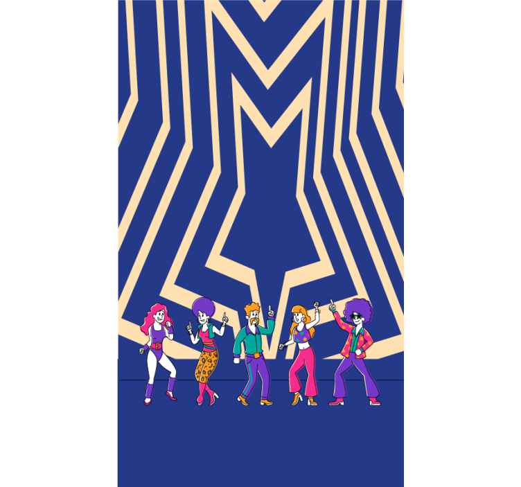 Disco dance hangulat Redőnyök Szórakozás - TenStickers