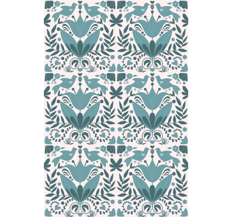 Minta madarak Redőnyök Virágok és növények - TenStickers