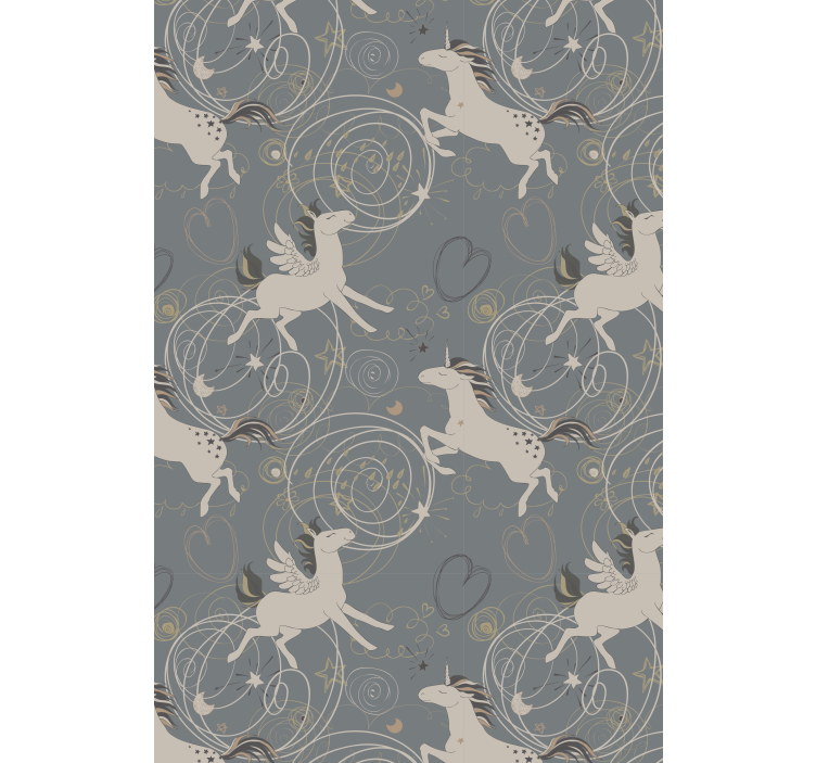 Varázslatos unikornis minta Redőnyök gyerekek - TenStickers