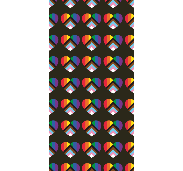 Vibráló szív minta Redőnyök Szórakozás - TenStickers