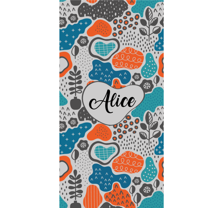 Absztrakt név tervezés Redőnyök tizenéves - TenStickers